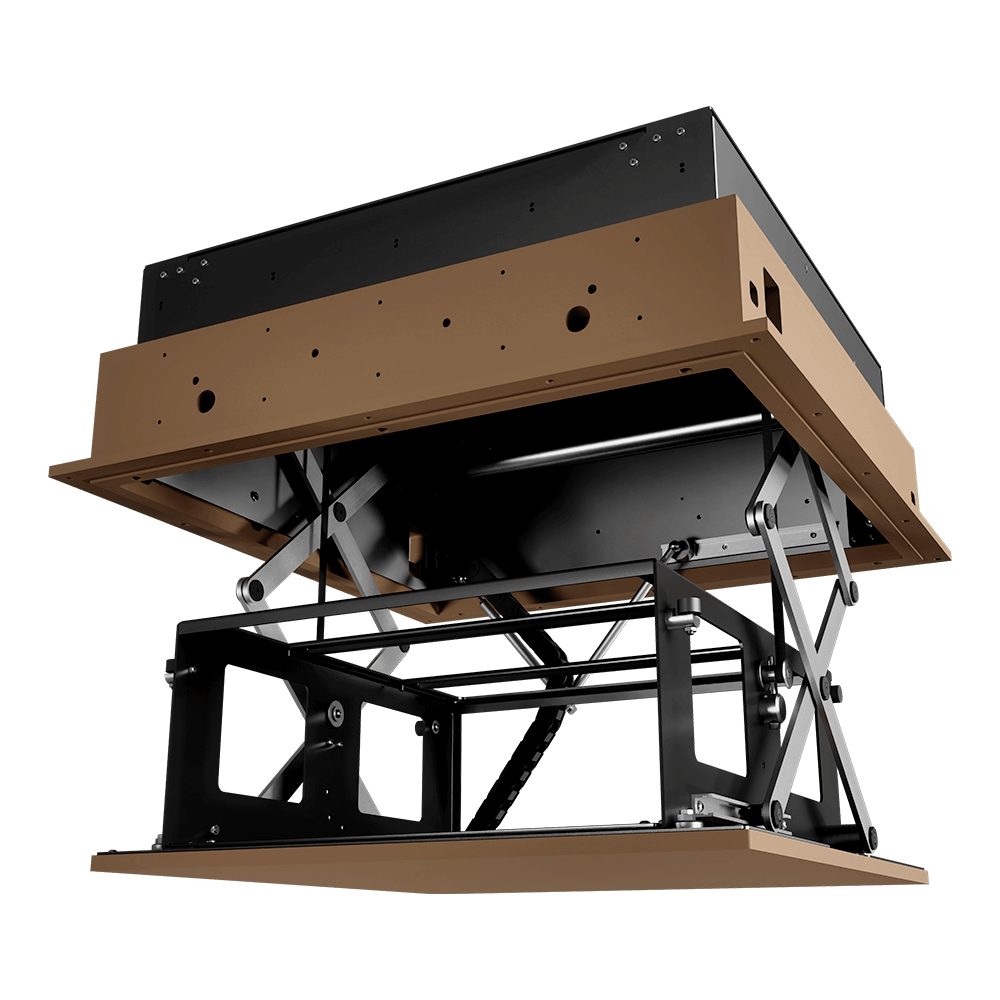 Future Automation ceiling-mounted projector lift mechanism